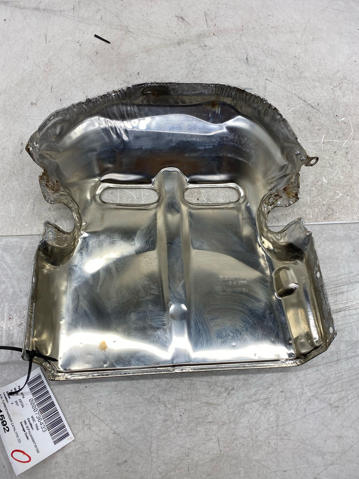 2020-2025 ASTON MARTIN DBX OEM 4.0L CATALYTIC CONVERTER HEAT SHIELD 1771500076