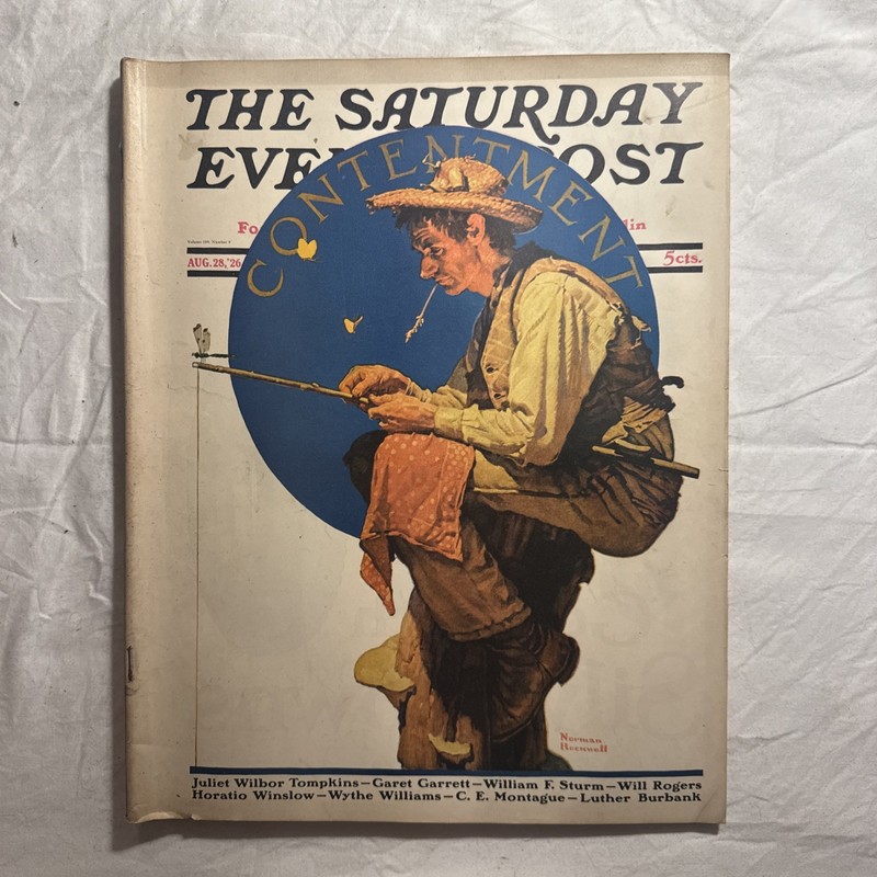 AUGUST 28, 1926 SATURDAY EVENING POST FULL MAGAZINE NORMAN ROCKWELL