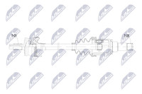 NTY Antriebswelle NPW-PL-189 FüR Opel A18 P1UO Turbo Hybrid4 Peugeot 3008 2 SUV