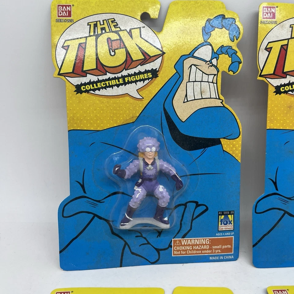 Figura de acción Bandai 1994 The Tick Collectible Chairface LOTE DE 4 NUEVO Foto 2 de 4