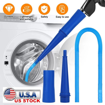Dryer Vent Cleaner Kit Vacuum Hose Attachment Brush Lint Remover Power Washer U*