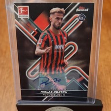 Topps Finest Bundesliga Niklas Dorsch Autograph Rookie #3 FC Augsburg /150