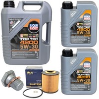 MotoröL Filter Set 5W-30 Liqui Moly 7 Liter + Schraube FüR BMW 5Er 7Er 3Er E46