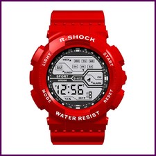 Outdoor Sport Men Watch Multifunction Large Screen LED Electronic Waterproof