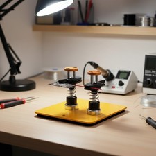 Magnetic Helping Hands Clamp: Adjustable Dual-Head Soldering Stand for Precision