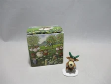 Wee Forest Folk LE 2024 Tiny Reindeer Green - New in WFF Box
