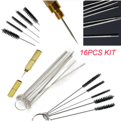 NEW 16X Car Windshield Spray Wiper Nozzle Washer Jet Cleaning Needle Brush Tool