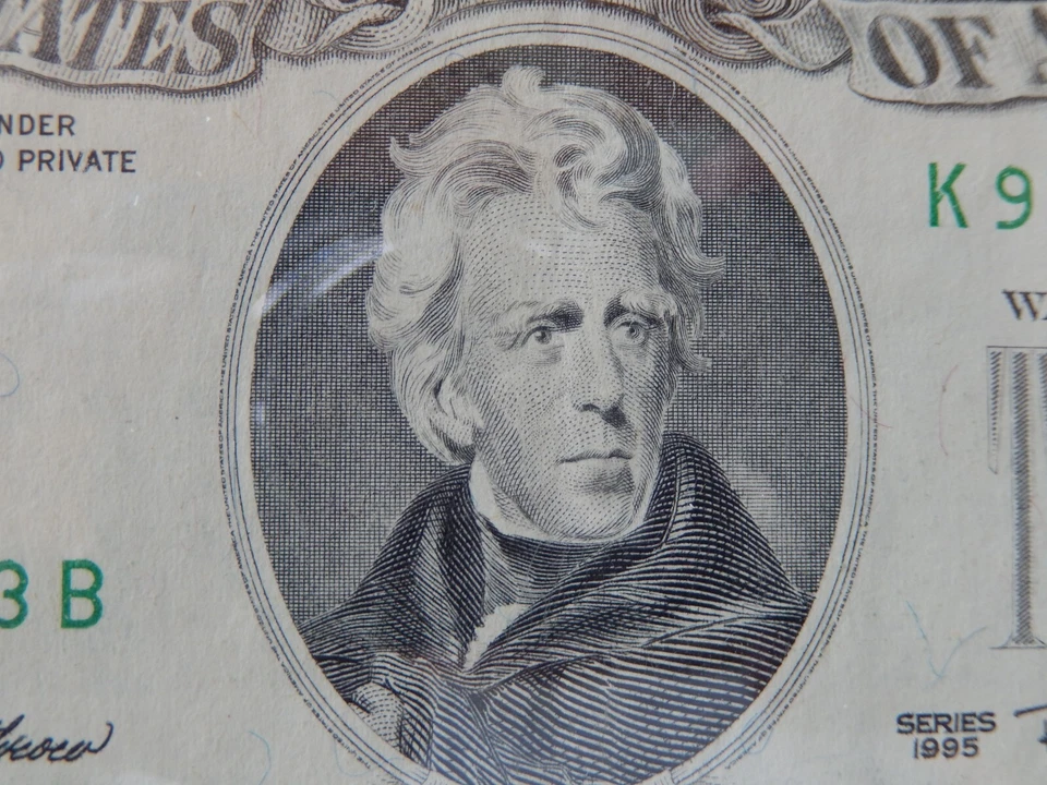 1995 $20 FEDERAL RESERVE NOTE DALLAS - Mint Perfect - Image 3 of 4