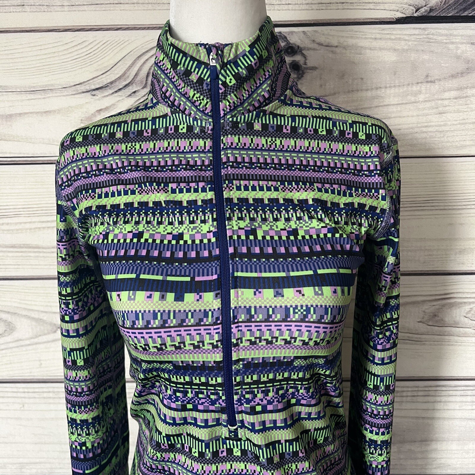 Nike Pro Warm Patterned Half Zip Jacket - image 4