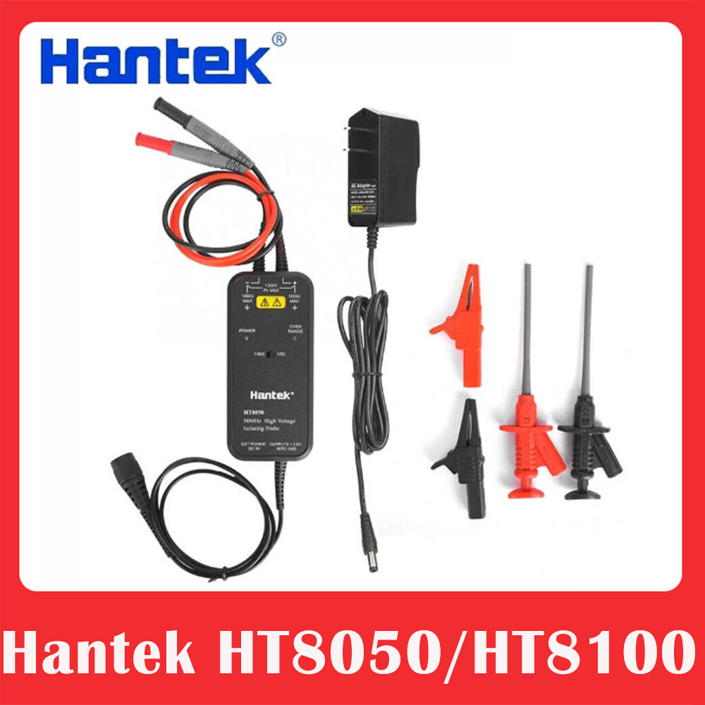 Hantek HT8050/HT8100 High Voltage Differential Oscilloscope Probe 50MHZ/100MHZ 