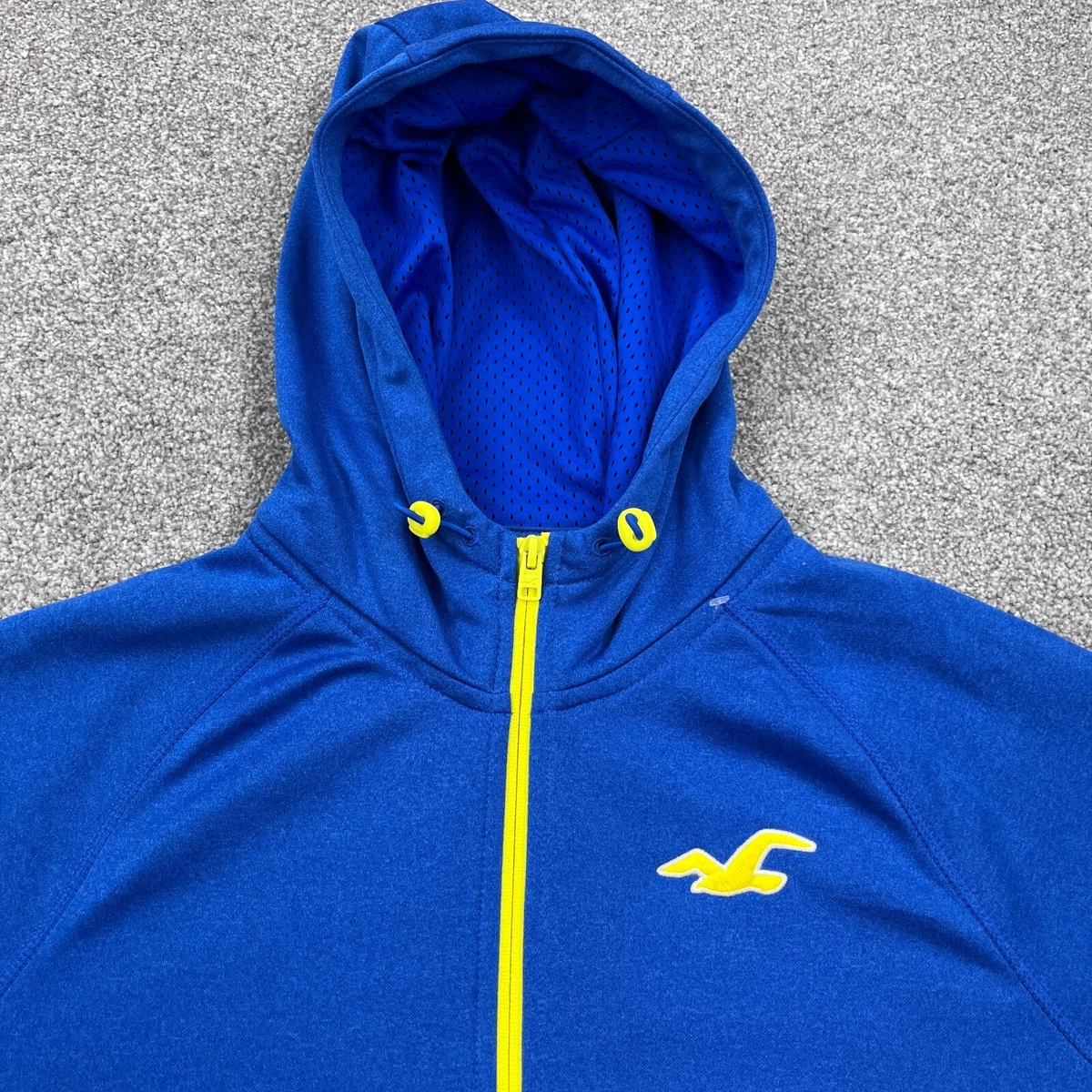 Blue and yellow hollister on sale hoodie