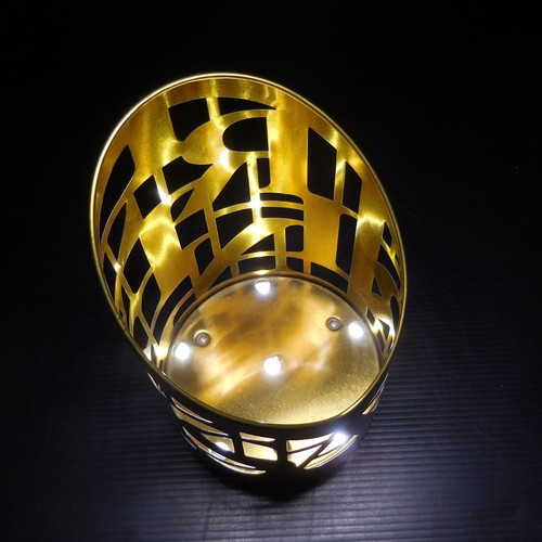 N24.1 Halter Flasche Champagner Tsarine Meta Golden Art Déco Tisch Design 20e - Imagen 10 de 20