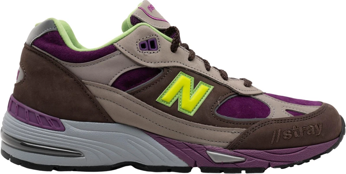 New Balance Stray Rats x 991 Made in England Purple Green for Sale