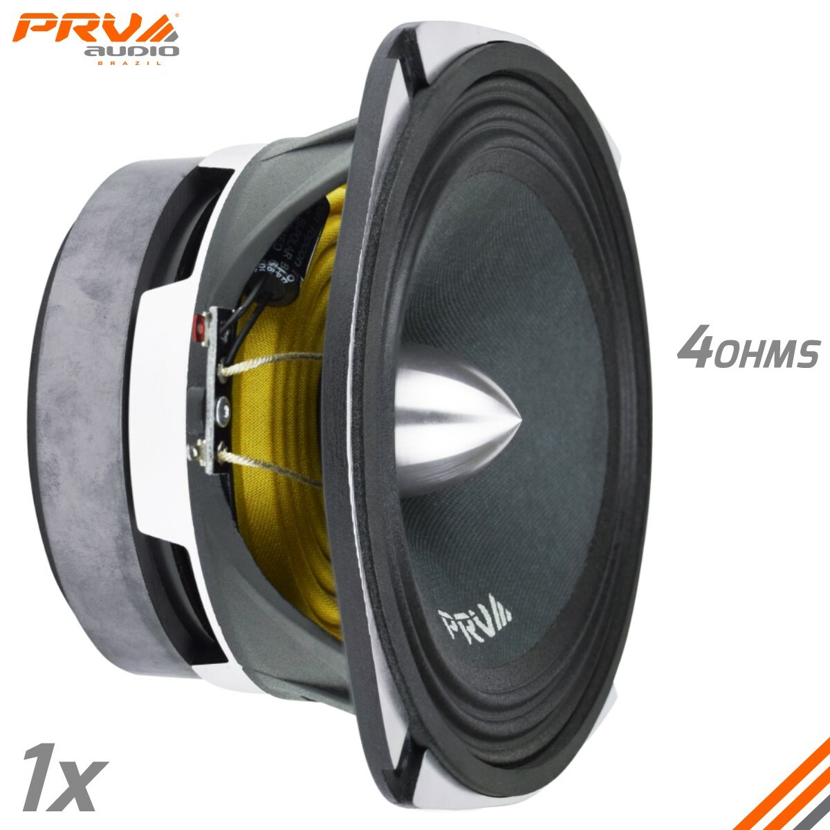 Aluminum Phase Plug Speakers PRV AUDIO 6x9 Bullet Midrange Speakers - 500 Watts Program Power 4 Ohm Car Audio Loudspeakers (Pair) Prv 6x9 Midrange Speakers