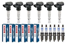 6x ESEN SKV Z&uuml;ndspule +6x BOSCH Z&uuml;ndkerze f&uuml;r Nissan 350 Z Z33 3.5 Infiniti FX