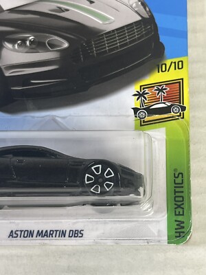 Hot Wheels HW Exotics Aston Martin DBS Black 10/10 Model Car 1:64