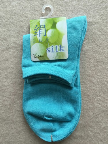 1 Pair Women Pure Silk Knitted Socks Casual Breathable Soft Sport Short Ankle - Picture 22 of 24