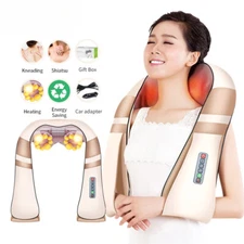 Electrical Shiatsu Body Shoulder Neck Massager Back Infrared 4D Kneading Massage