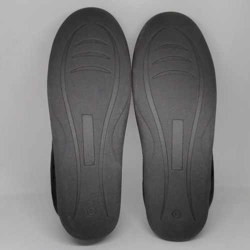 Men's Sharper Image Microfiber Moccasin Slippers Black Size Large 1920083 - Picture 5 of 5