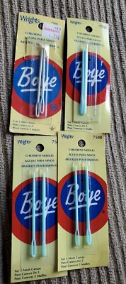 Boyle - Wrights - Children s Needles (6 ) - For 5 Mesh Canvas 7508 & 2 ? Needles