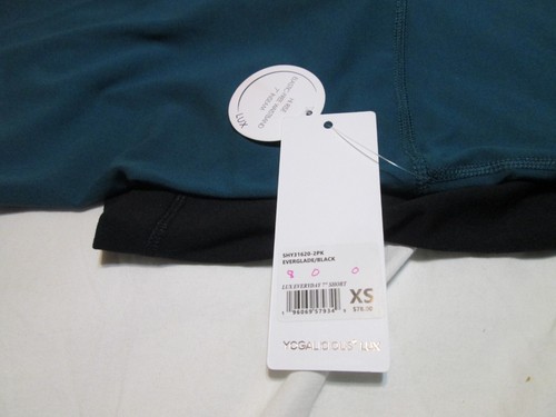 YOGALICIOUS LUX donna - 2 pezzi - 7" pantaloncini - TG XS - elastico libero - vita alta - nuovo con etichette - RET 78 - Foto 5 di 12