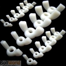 M8 / 8mm METRIC COARSE THREAD NYLON WING NUTS PLASTIC WINGNUT DIN 315 NUT