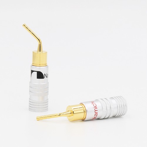 8PCS Nakamichi 2mm Pin Speaker Banana Plug Adapter Wire Connector Gold Plated - Picture 2 of 7