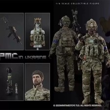 Mini Times Toys M047 Escala 1/6 PMC Ucrania Soldado 12 pulgadas Figura de Acción Traje Modelo
