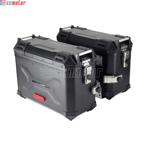 2x Motorcycle Hard Trunk Saddlebags Side Case Mounts Brackets For Harley Softail - Picture 4 of 12