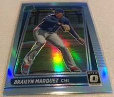 2021 Donruss Optic Baseball Brailyn Marquez Chicago Cubs Rated Rookie Holo Prizm