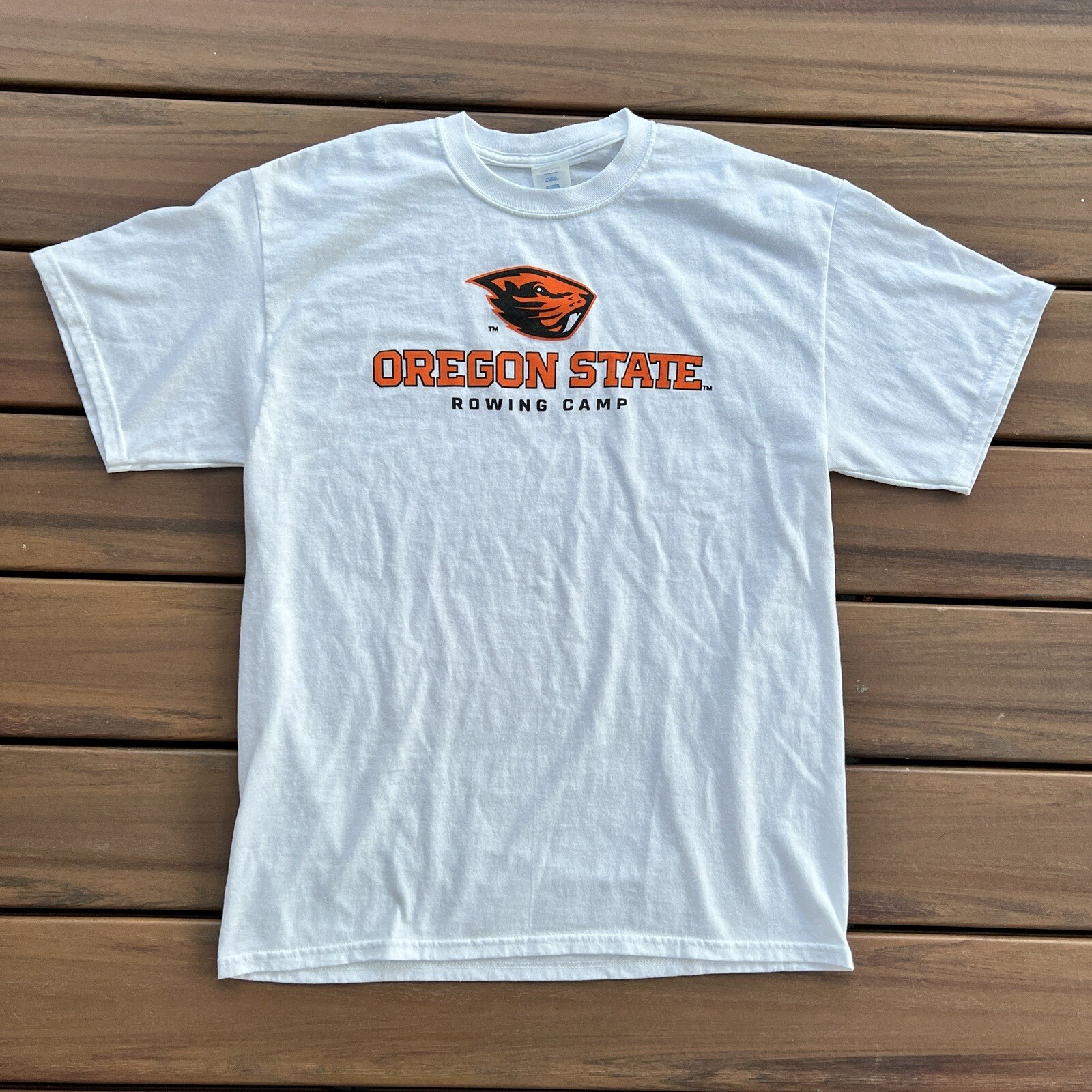 FILA Camicia bianca Oregon State OSU Beavers Rowing Camp taglia L large