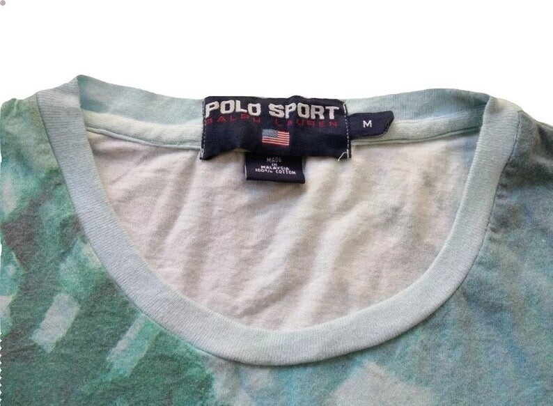 Vintage Polo Sport Ralph Lauren Surf T Shirt Fullprint