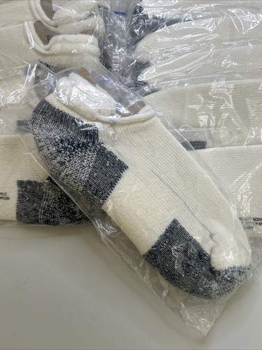 Vtg NOS Thorlo Socks TURBO Orlon White Tennis Golf Mens USA 10-13 90s Low Ankle - Picture 4 of 5