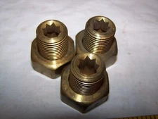 Lot of 3 BRASS 1" STEAM RADIATOR NUT AND COUPLING NEW!
