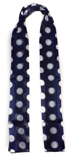 Spotty Polka Dot Scarf Large Dots Print Shiny Satin Stripe Fashion Scarves - Picture 27 of 28