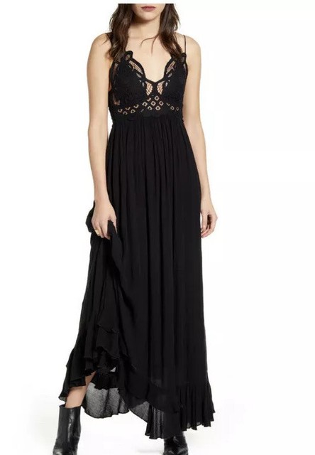black maxi slip