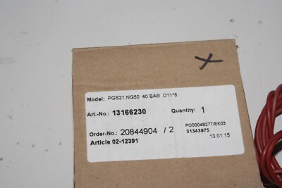 WIKA (FIKE) Modell PGS21 Rohrfedermanometer mit Schaltkontakten - NEU