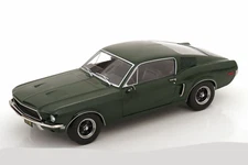 KK Scale 1968 Ford Mustang GT Fastback "Bullitt" Dark Green 1:18 KKDC181391