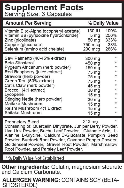 Beta Sitosterol - Suporte para próstata 1600mg - Melhorar pílulas de fluxo urinário fraco 3B - Imagem 2 de 4