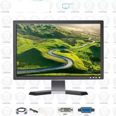 Name brand 19'' inch WIDE HDMI Desktop Computer PC LCD Monitor With cables 