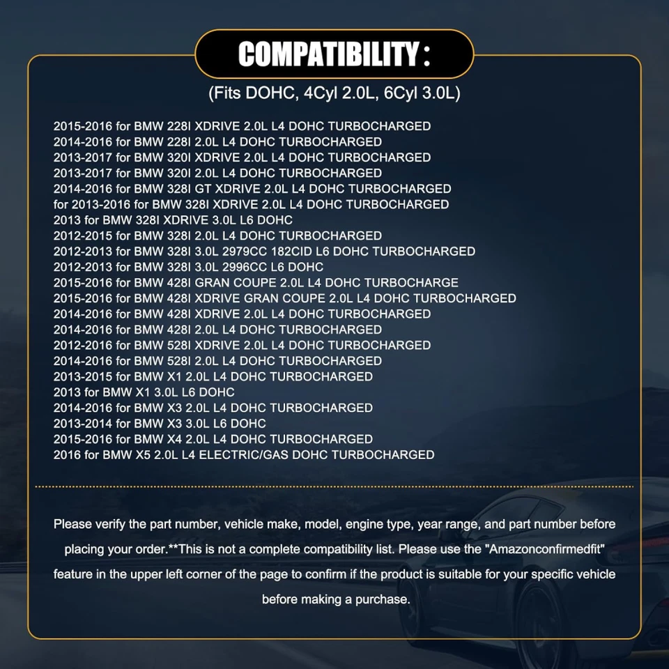 Kit de pernos de juntas de cabeza de cadena de distribución N20B20 para BMW 220i 228i 320i 328i 428i Foto 2 de 4