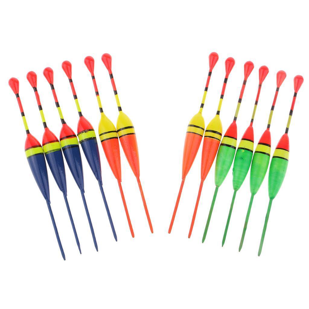 12pcs Fishing Wood Floats Bobbers Buoy Carp Coarse Ice Fishing Accessories eBay