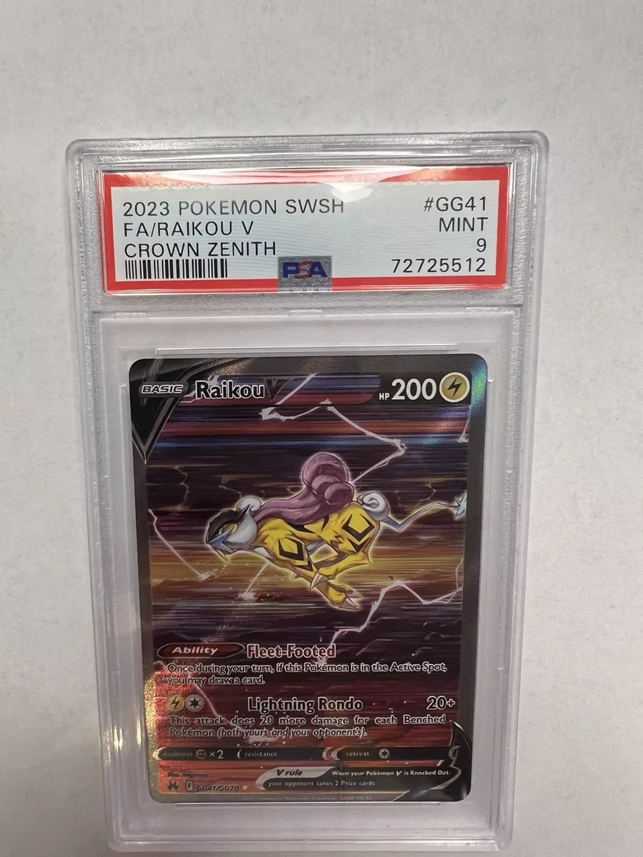 Raikou V english version in Crown Zenith : r/PokemonTCG