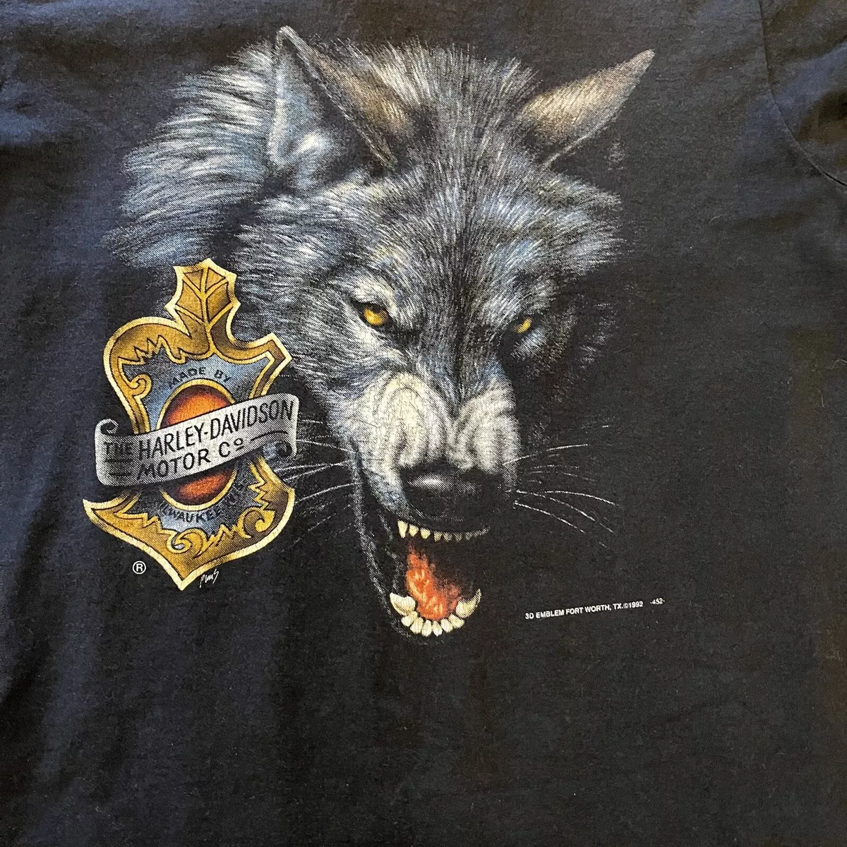 Vintage 3d emblem easy rider Harley Davidson tee mens small medium
