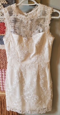 NWOT Lulus cream DRESS size xs