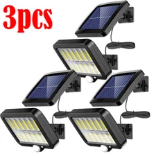 1-4X Outdoor Solar Wall Light LED Motion Sensor Bright Flood Street Lamp 3 Modes