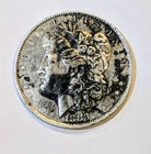 1883 O Morgan silver dollar toned finer detail