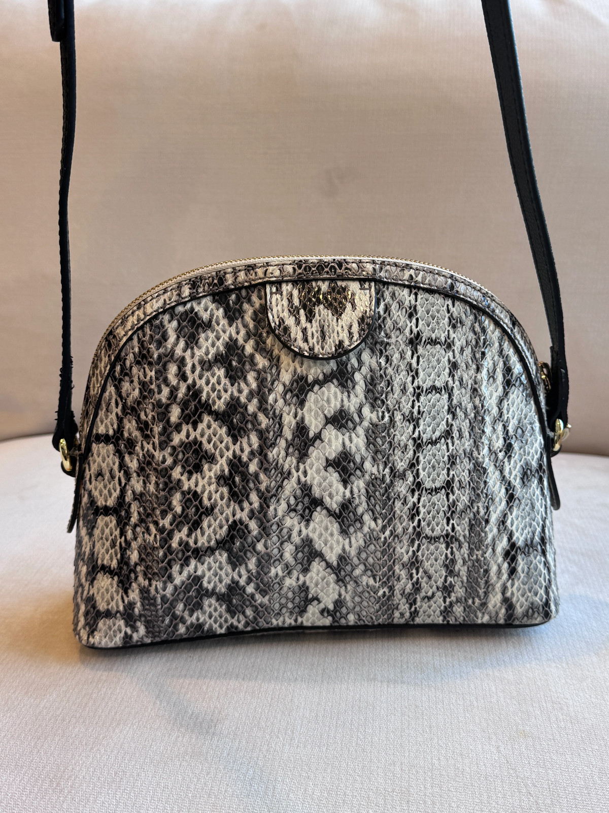 GUCCI $3,000 Python Snake Small Dome Crossbody Bag - image 6