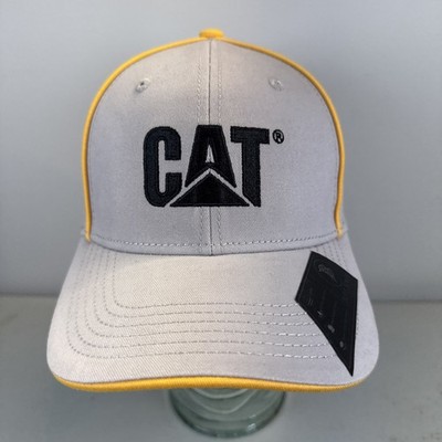 Cat Caterpillar Gray Yellow Hat Cap Strap-back 794 AC Dump Truck  Better Bottom 