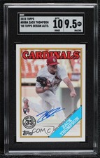 2023 Series 1 1988 Topps Baseball Zack Thompson #88BA-ZT SGC 9.5 Mint+ Auto 0o3x